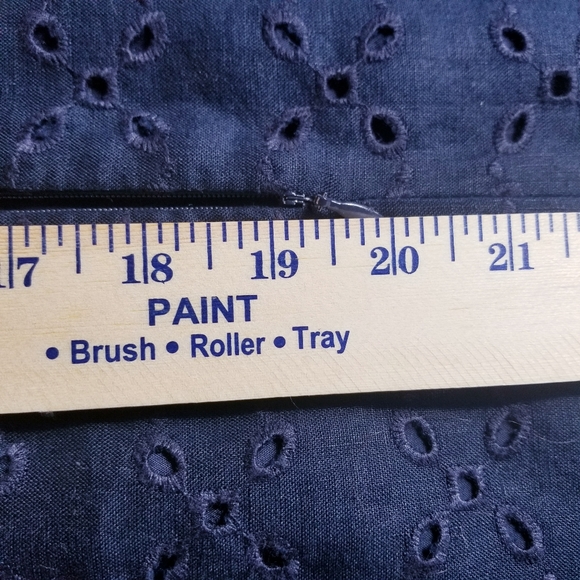 TALBOTS PETITES LINED DARK NAVY BLACK SLEEVELESS MINI DRESS SIZE 14 - Picture 9 of 12